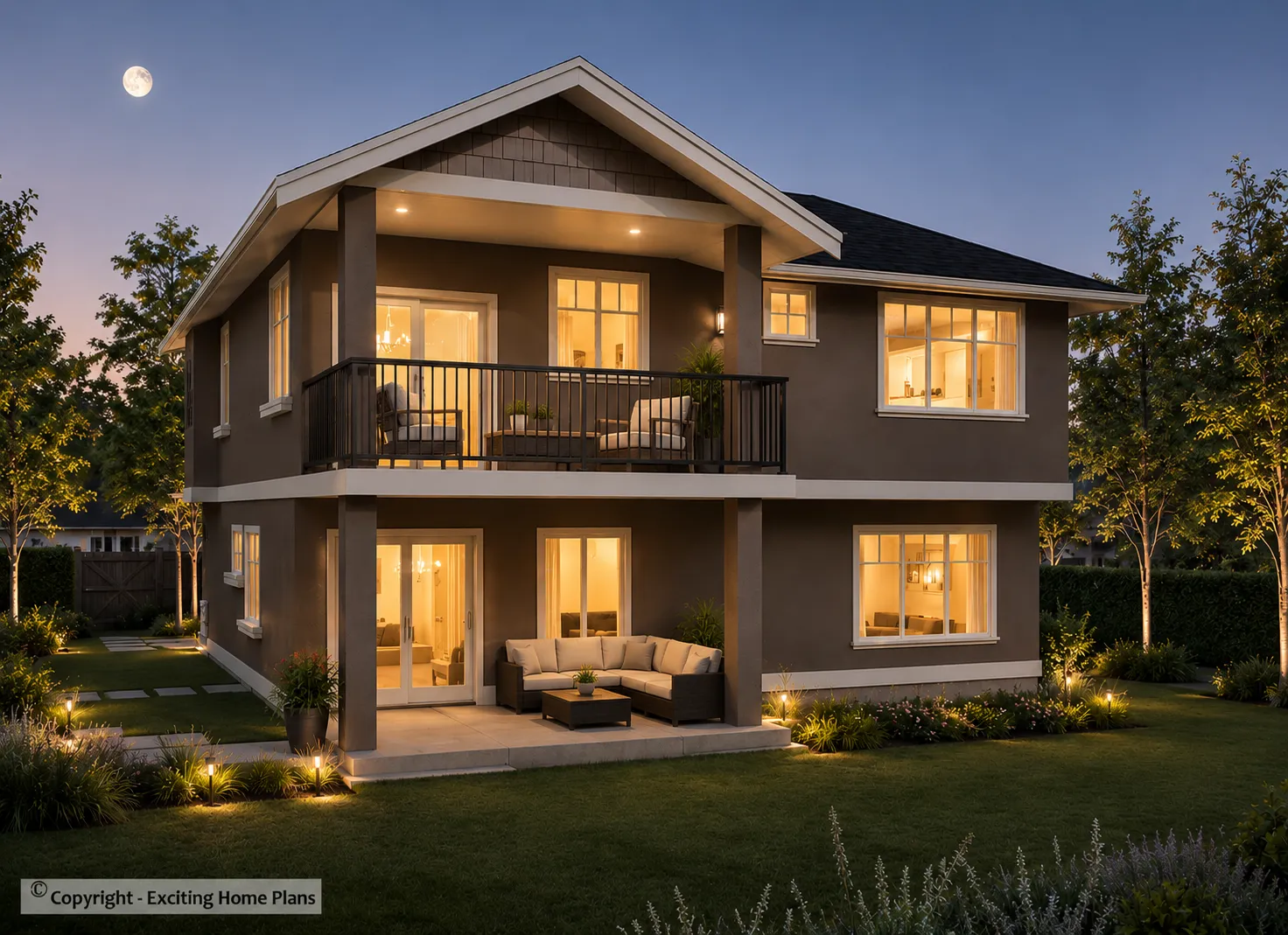 Divstāvu mājas projekts 234 m²: 3 Guļamistabas, 3 Vannasistabas, Garāža