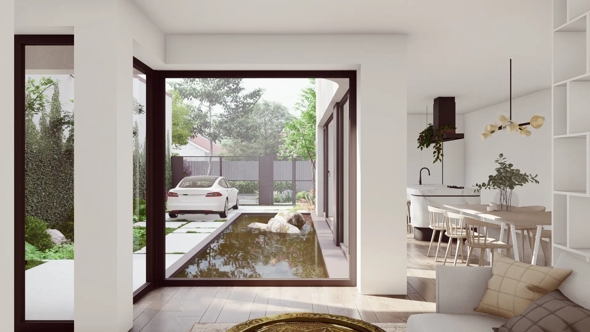 Trīsstāvu mājas projekts 235 m²: 4 Guļamistabas, 3 Vannasistabas, bez Garāžas