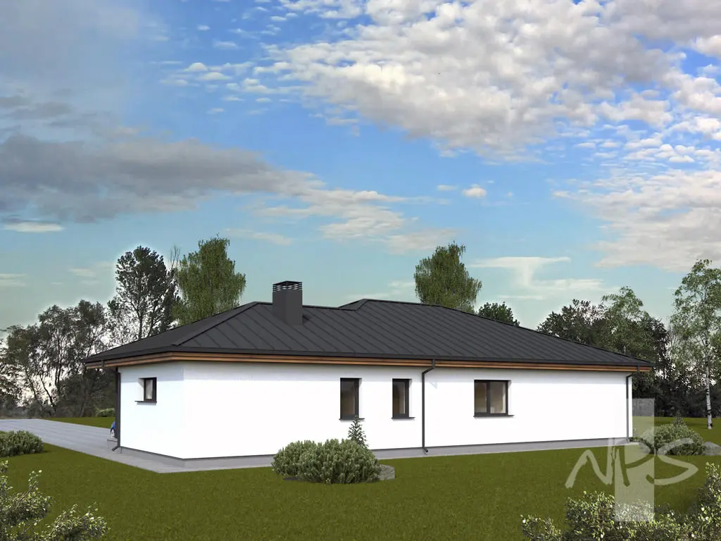 Vienstāva mājas projekts 163 m²: 3 Guļamistabas, 2 Vannasistabas, Garāža