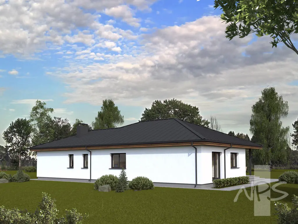 Vienstāva mājas projekts 163 m²: 3 Guļamistabas, 2 Vannasistabas, Garāža