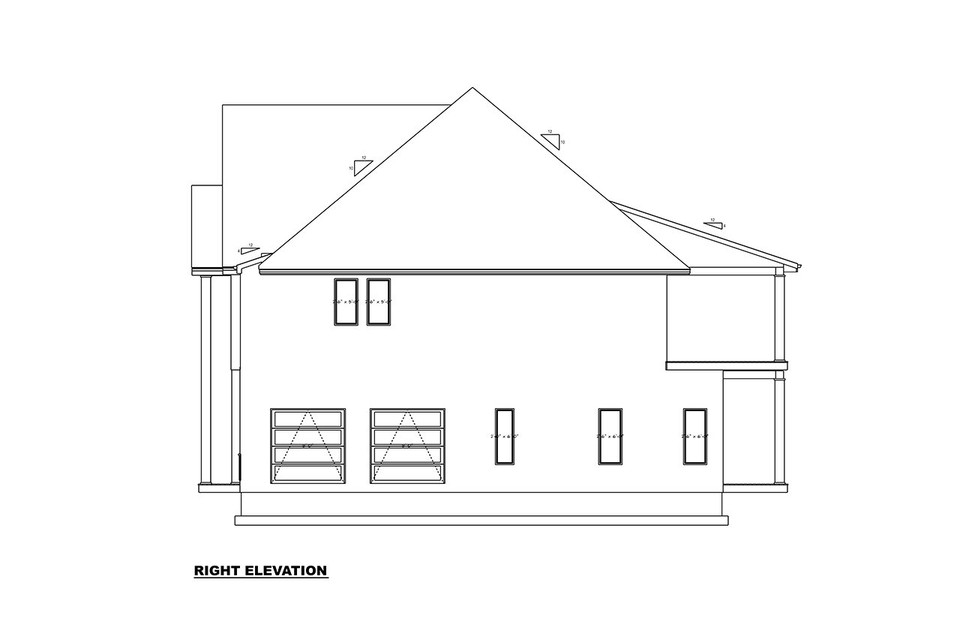 Divstāvu mājas projekts 553 m²: 5 Guļamistabas, Darba istaba, 5 Vannasistabas, Atvērta virtuve, Garāža