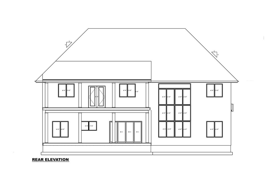 Divstāvu mājas projekts 553 m²: 5 Guļamistabas, Darba istaba, 5 Vannasistabas, Atvērta virtuve, Garāža