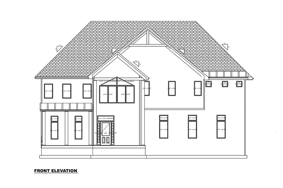 Divstāvu mājas projekts 553 m²: 5 Guļamistabas, Darba istaba, 5 Vannasistabas, Atvērta virtuve, Garāža