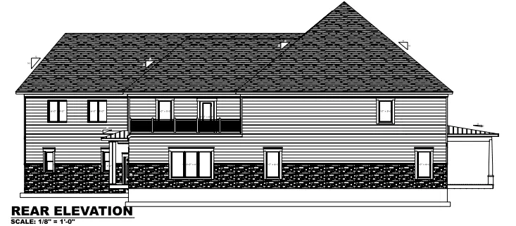 Divstāvu mājas projekts 1092 m²: 4 Guļamistabas, 5 Vannasistabas, Atvērta virtuve, Garāža