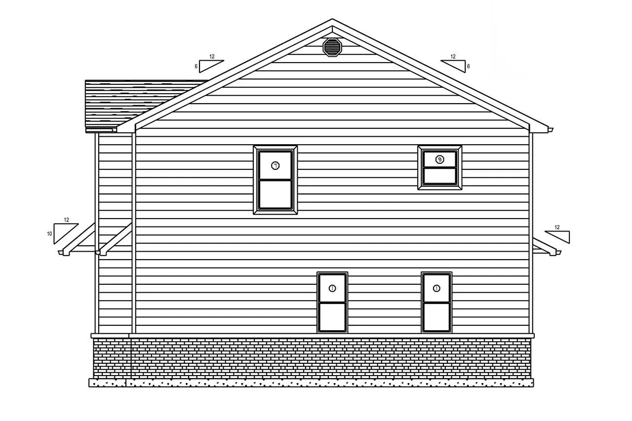 Divstāvu mājas projekts 225 m²: 2 Guļamistabas, 3 Vannasistabas, Garāža