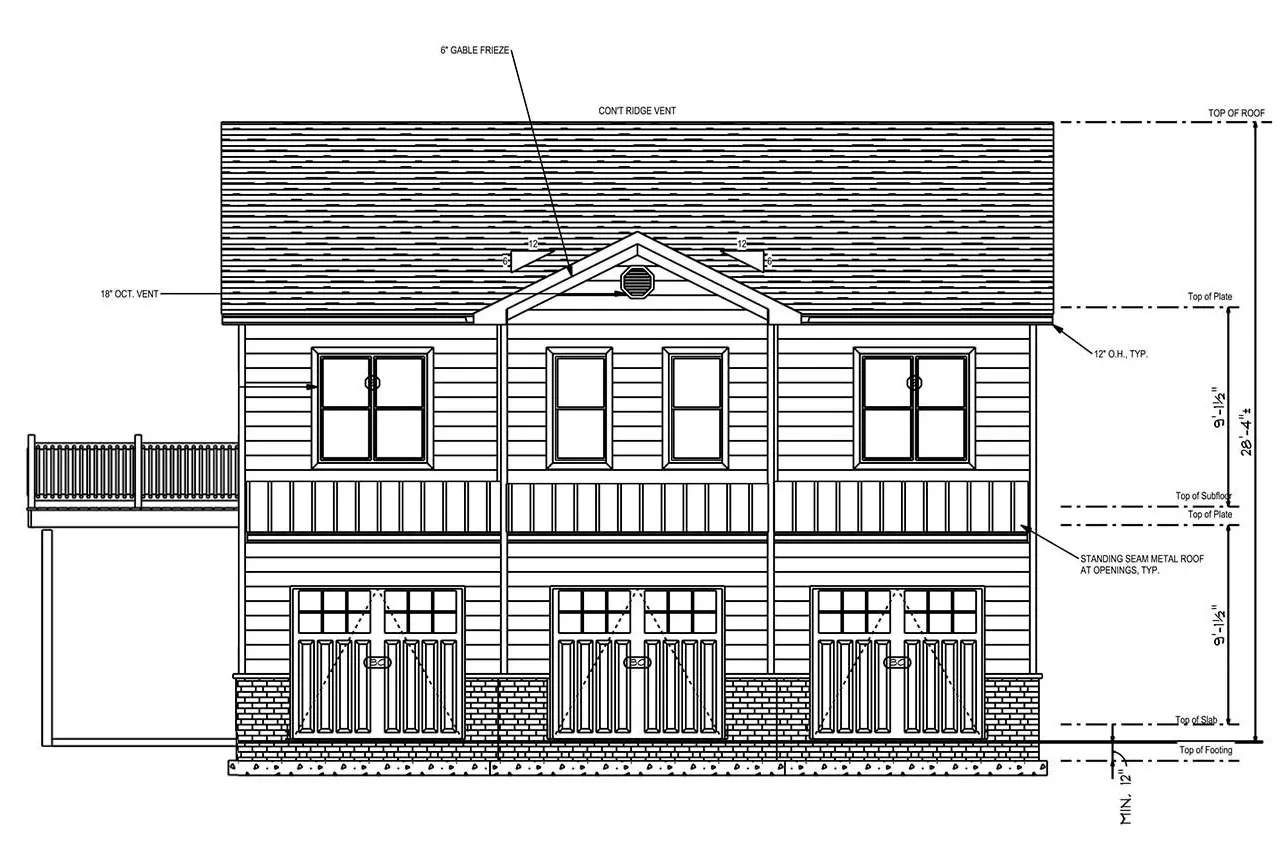 Divstāvu mājas projekts 225 m²: 2 Guļamistabas, 3 Vannasistabas, Garāža