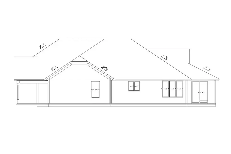 Vienstāva mājas projekts 224 m²: 3 Guļamistabas, 2 Vannasistabas, Atvērta virtuve, Garāža
