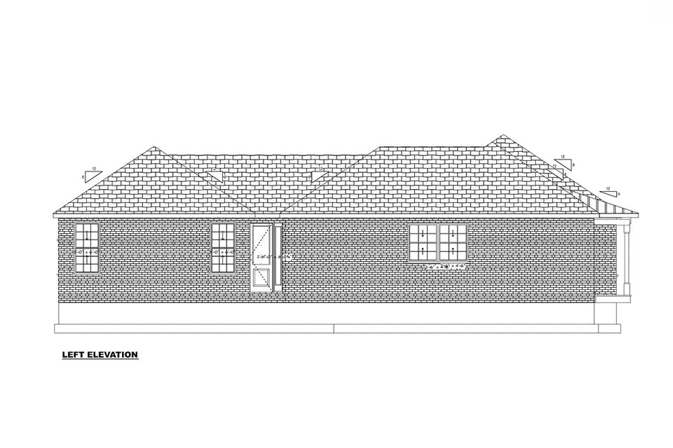 Vienstāva mājas projekts 205 m²: 4 Guļamistabas, 4 Vannasistabas, Atvērta virtuve, bez Garāžas
