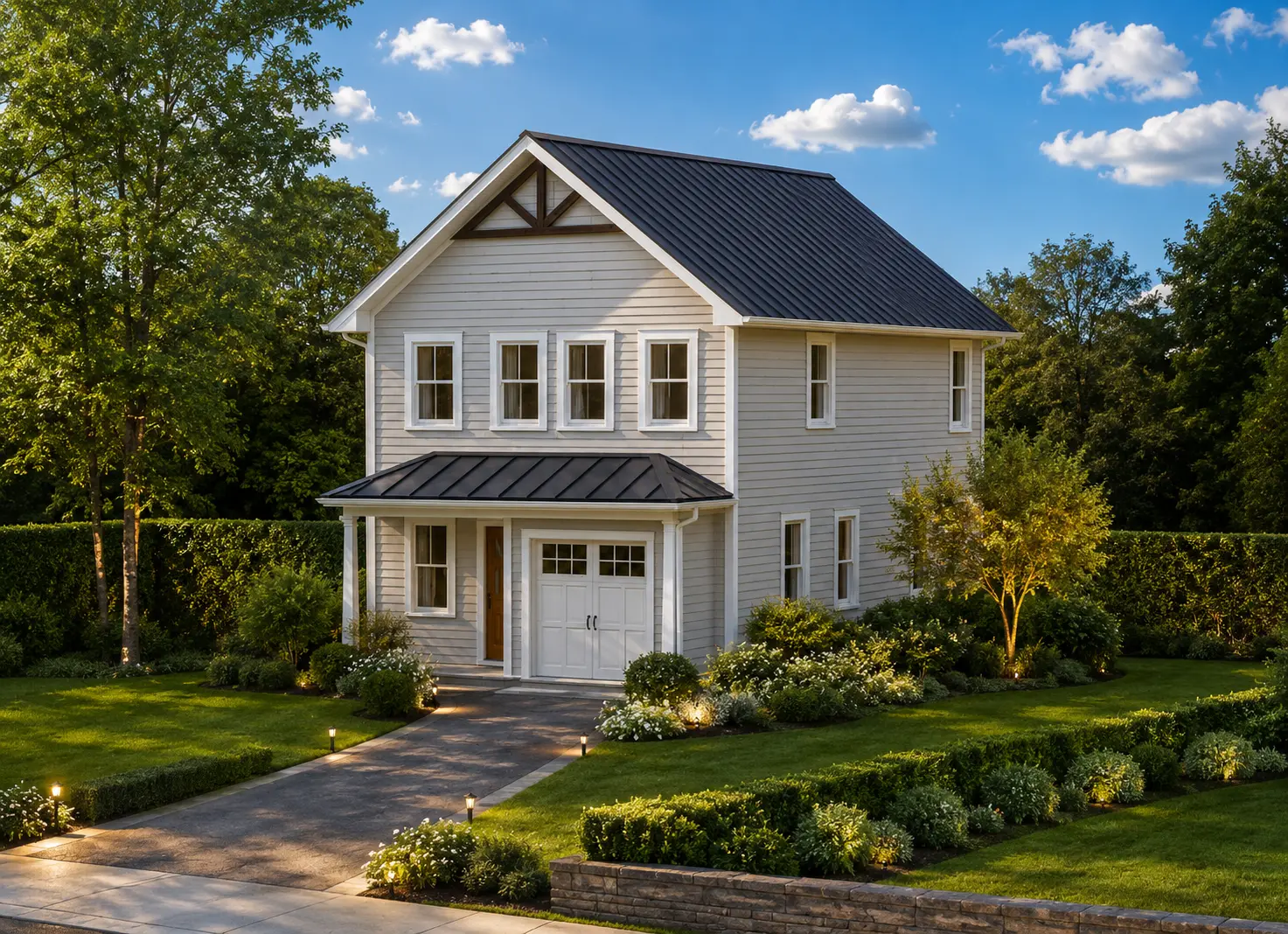 Divstāvu mājas projekts 178 m²: 4 Guļamistabas, 3 Vannasistabas, Garāža