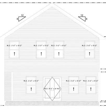 Divstāvu mājas projekts 178 m²: 4 Guļamistabas, 3 Vannasistabas, Garāža