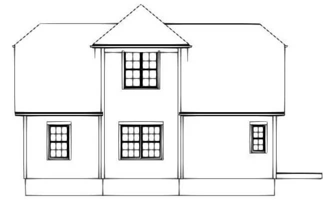 Mājas projekts ar mansardu 150 m²: 3 Guļamistabas, 3 Vannasistabas, Atvērta virtuve, bez Garāžas