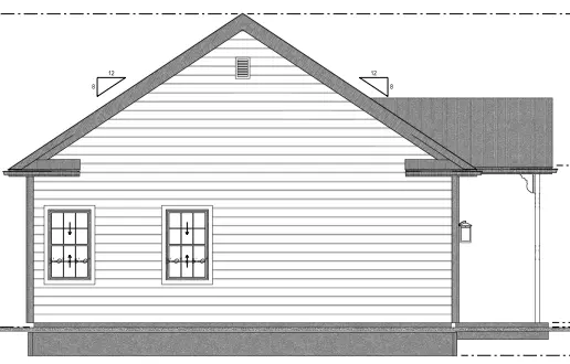 Vienstāva mājas projekts 135 m²: 1 Guļamistabas, 1 Vannasistabas, Atvērta virtuve, Garāža