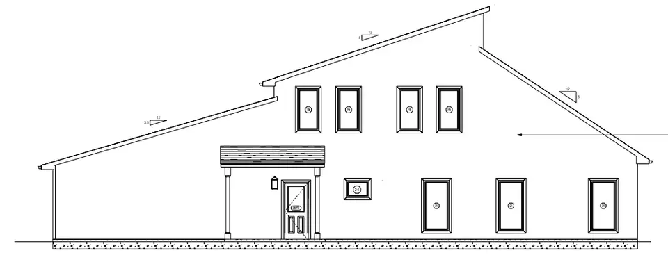 Mājas projekts ar mansardu 250 m²: 3 Guļamistabas, 3 Vannasistabas, Garāža