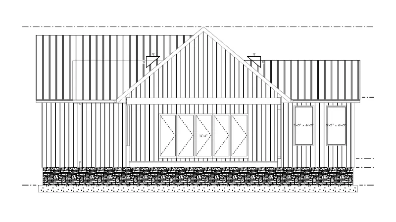 Vienstāva mājas projekts 194 m²: 2 Guļamistabas, 3 Vannasistabas, Atvērta virtuve, bez Garāžas