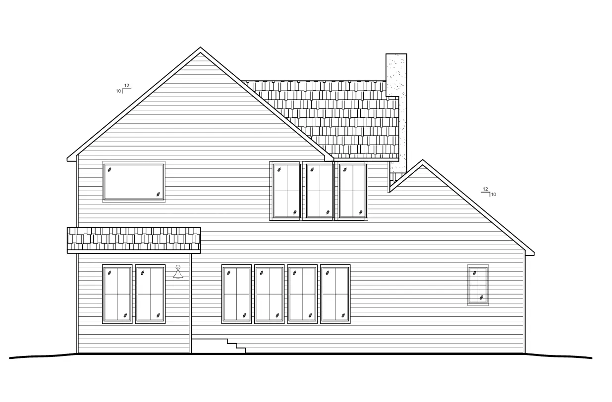 Divstāvu mājas projekts 305 m²: 2 Guļamistabas, Darba istaba, 3 Vannasistabas, Atvērta virtuve, Garāža