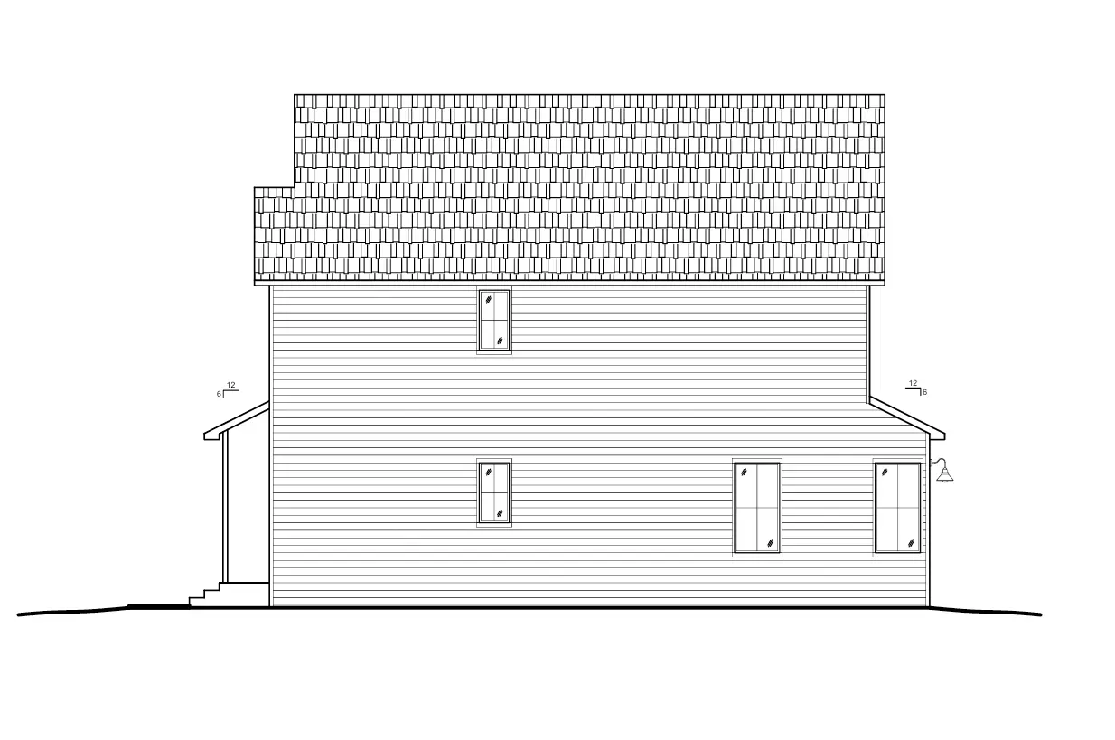Divstāvu mājas projekts 305 m²: 2 Guļamistabas, Darba istaba, 3 Vannasistabas, Atvērta virtuve, Garāža
