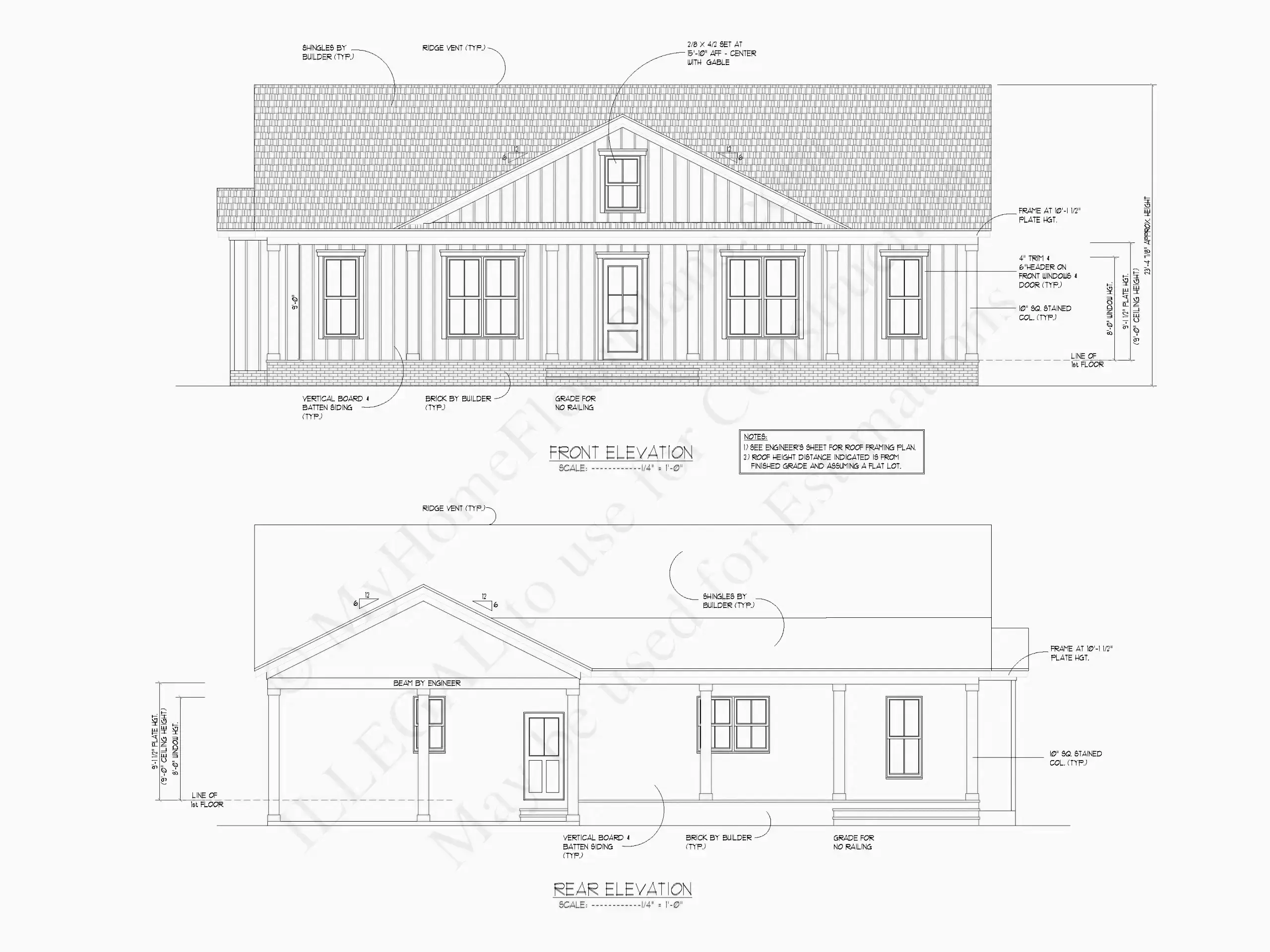 Vienstāva mājas projekts 159 m²: 3 Guļamistabas, 3 Vannasistabas, Atvērta virtuve, bez Garāžas