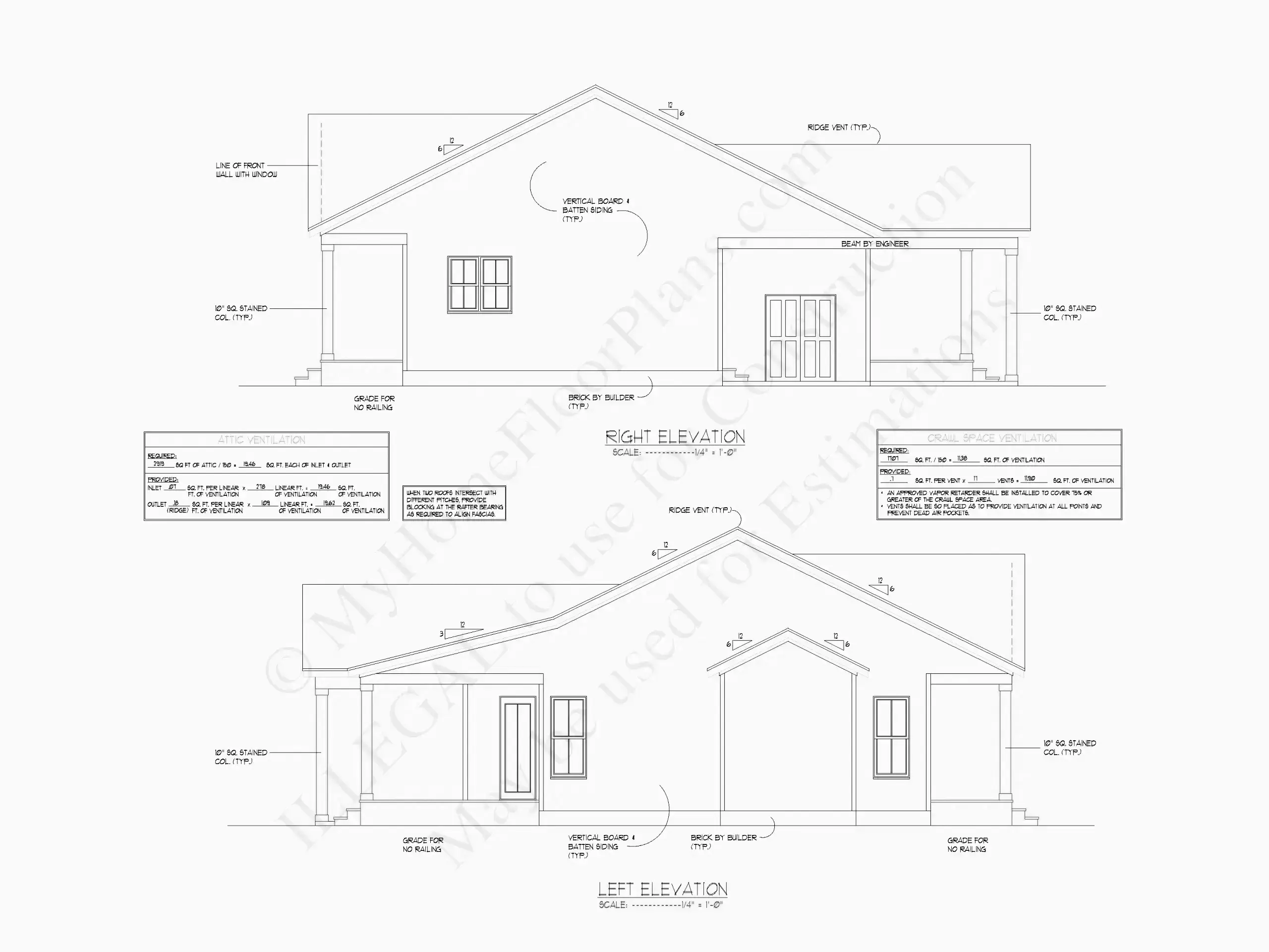 Vienstāva mājas projekts 159 m²: 3 Guļamistabas, 3 Vannasistabas, Atvērta virtuve, bez Garāžas
