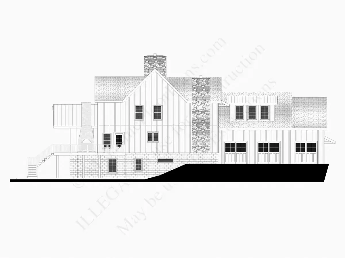 Divstāvu mājas projekts + pagrabu 466 m²: 5 Guļamistabas, 6 Vannasistabas, Atvērta virtuve, Garāža