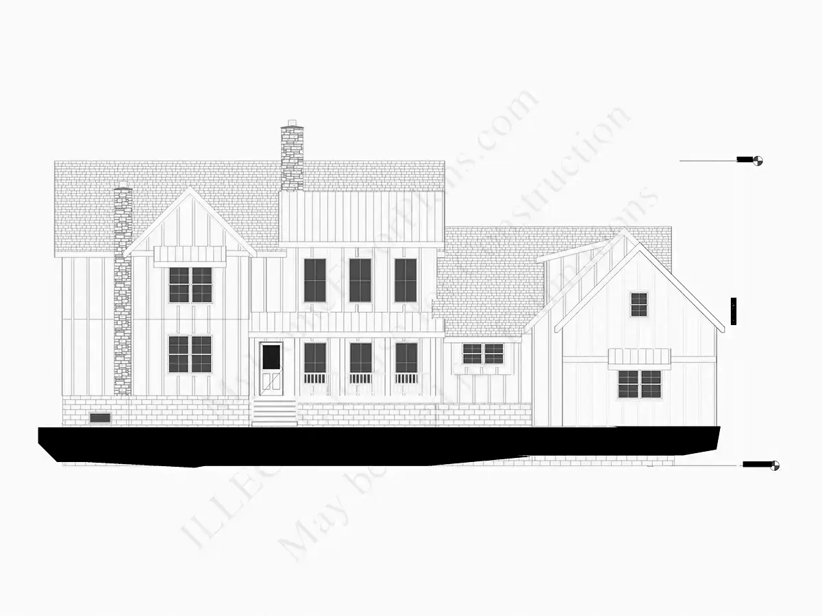 Divstāvu mājas projekts + pagrabu 466 m²: 5 Guļamistabas, 6 Vannasistabas, Atvērta virtuve, Garāža