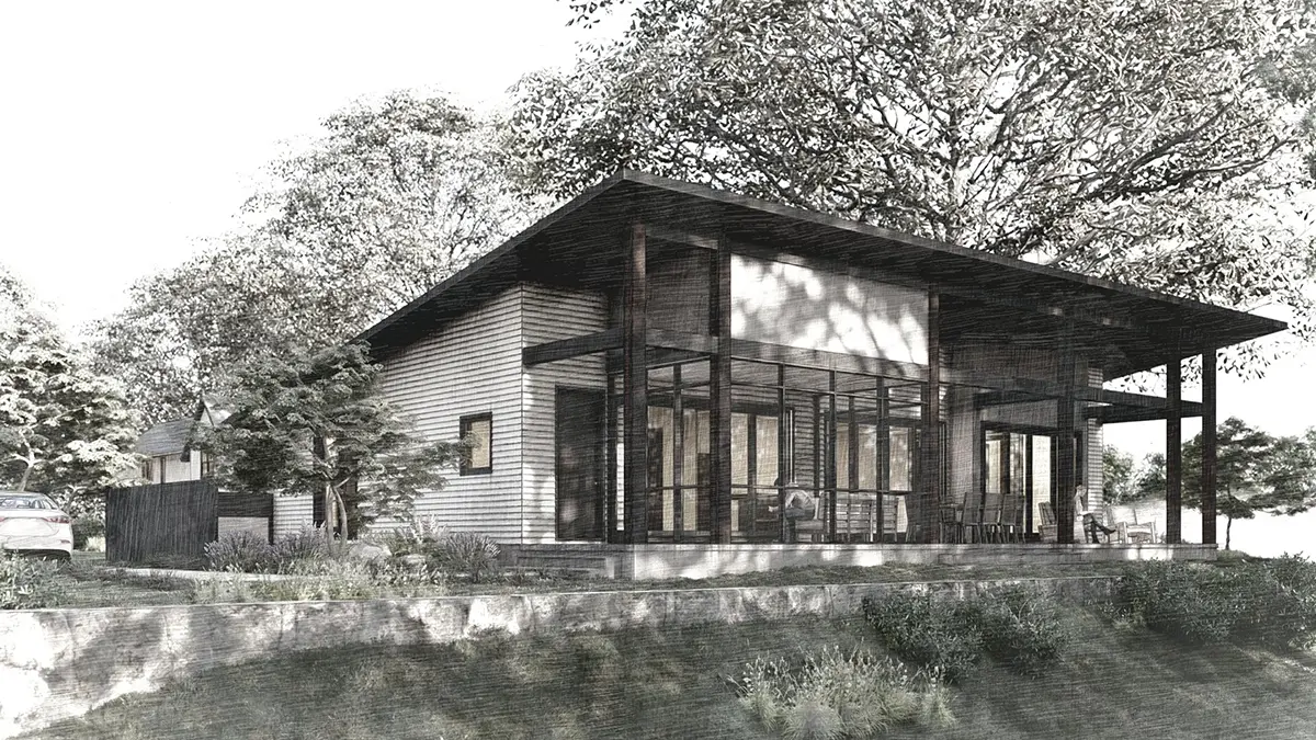 Vienstāva mājas projekts 173 m²: 3 Guļamistabas, 2 Vannasistabas, Atvērta virtuve, bez Garāžas