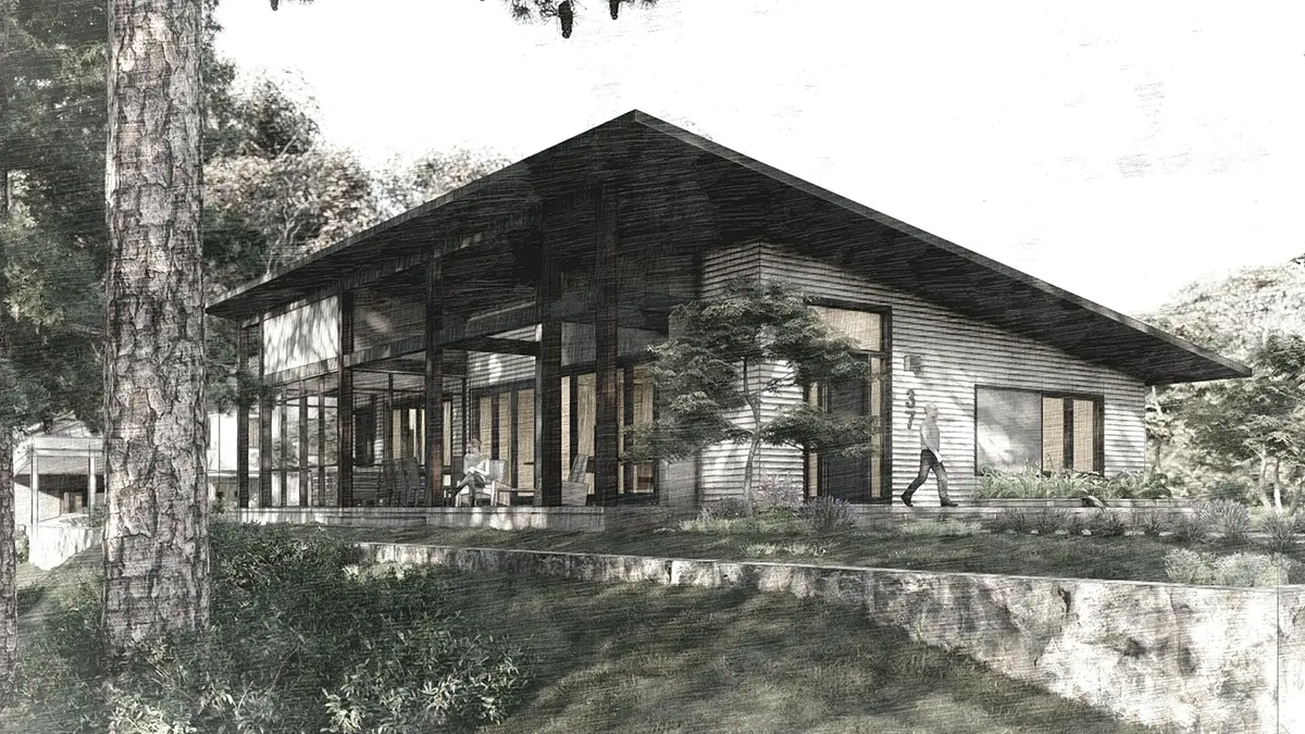 Vienstāva mājas projekts 173 m²: 3 Guļamistabas, 2 Vannasistabas, Atvērta virtuve, bez Garāžas