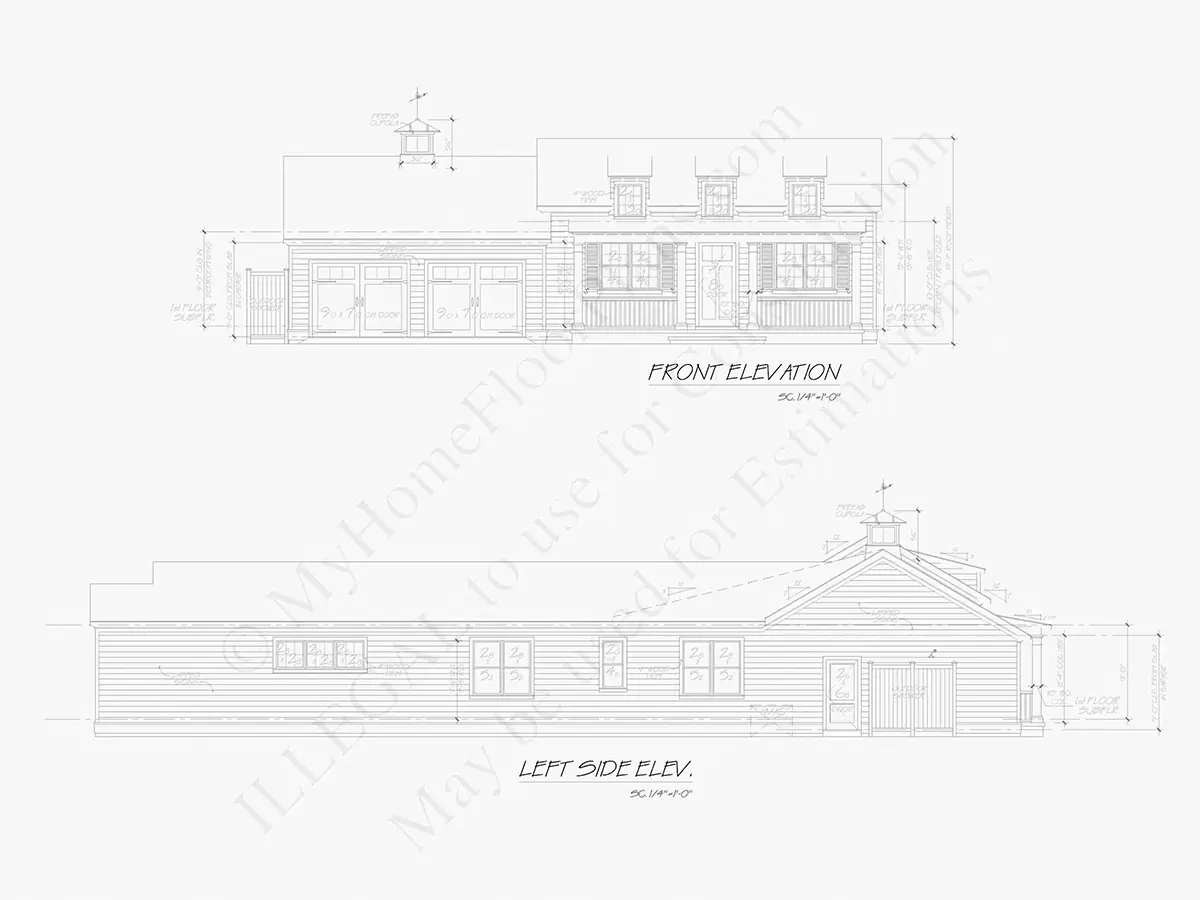 Vienstāva mājas projekts 175 m²: 3 Guļamistabas, 3 Vannasistabas, Atvērta virtuve, Garāža
