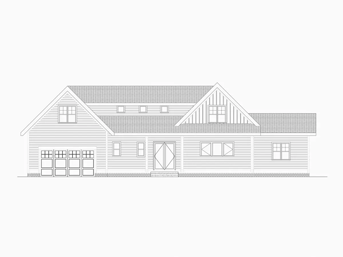 Mājas projekts ar mansardu 419 m²: 4 Guļamistabas, 4 Vannasistabas, Atvērta virtuve, Garāža