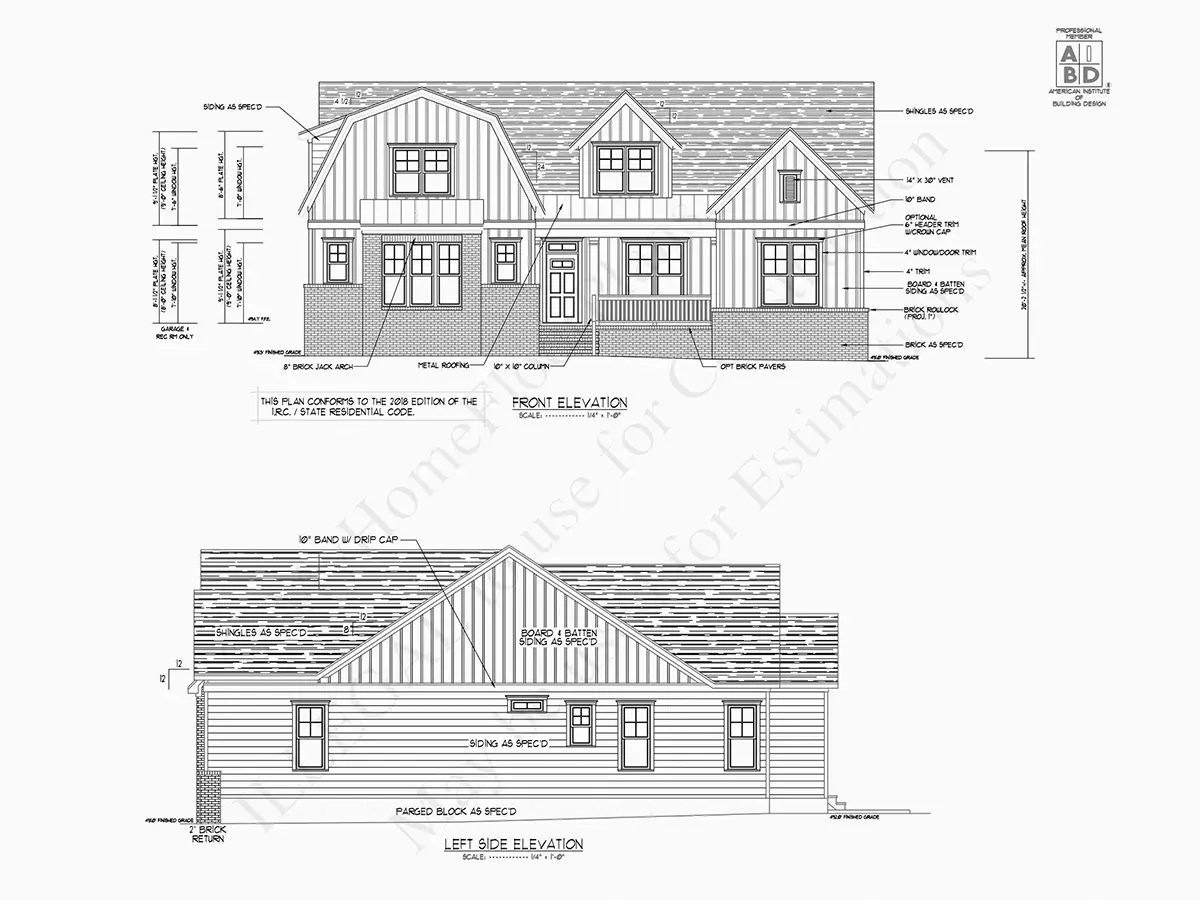 Mājas projekts ar mansardu 284 m²: 4 Guļamistabas, 4 Vannasistabas, Atvērta virtuve, Garāža