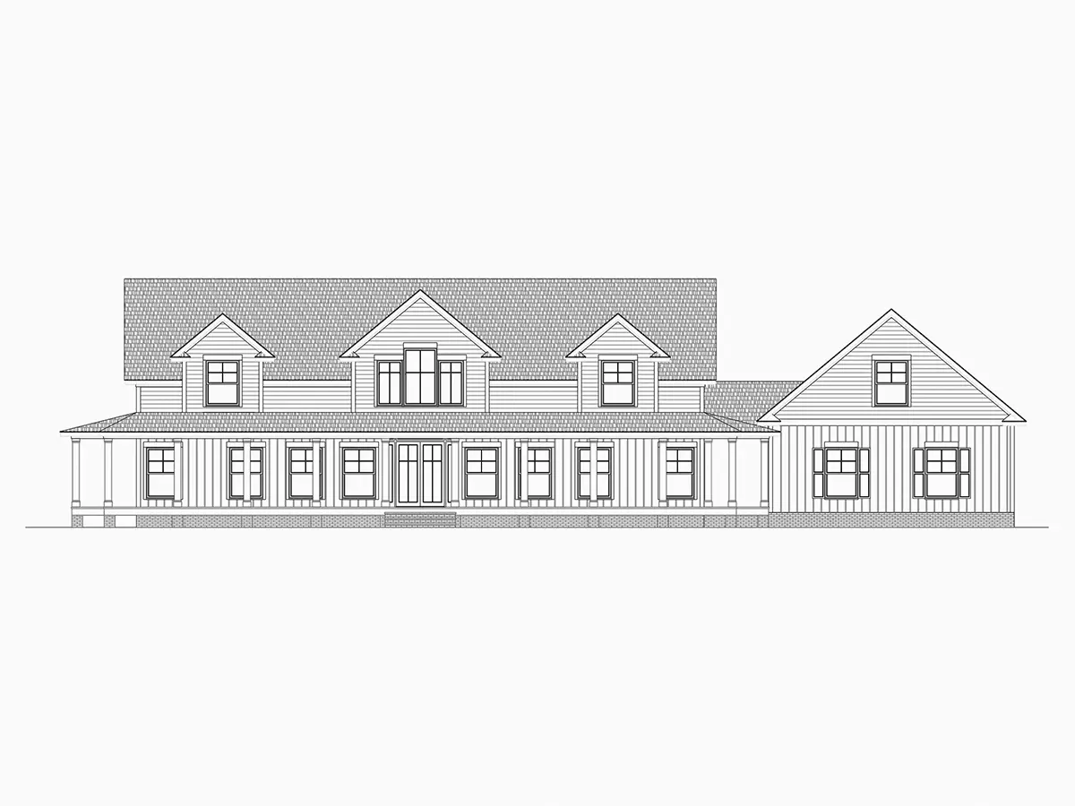 Mājas projekts ar mansardu 312 m²: 3 Guļamistabas, 4 Vannasistabas, Garāža