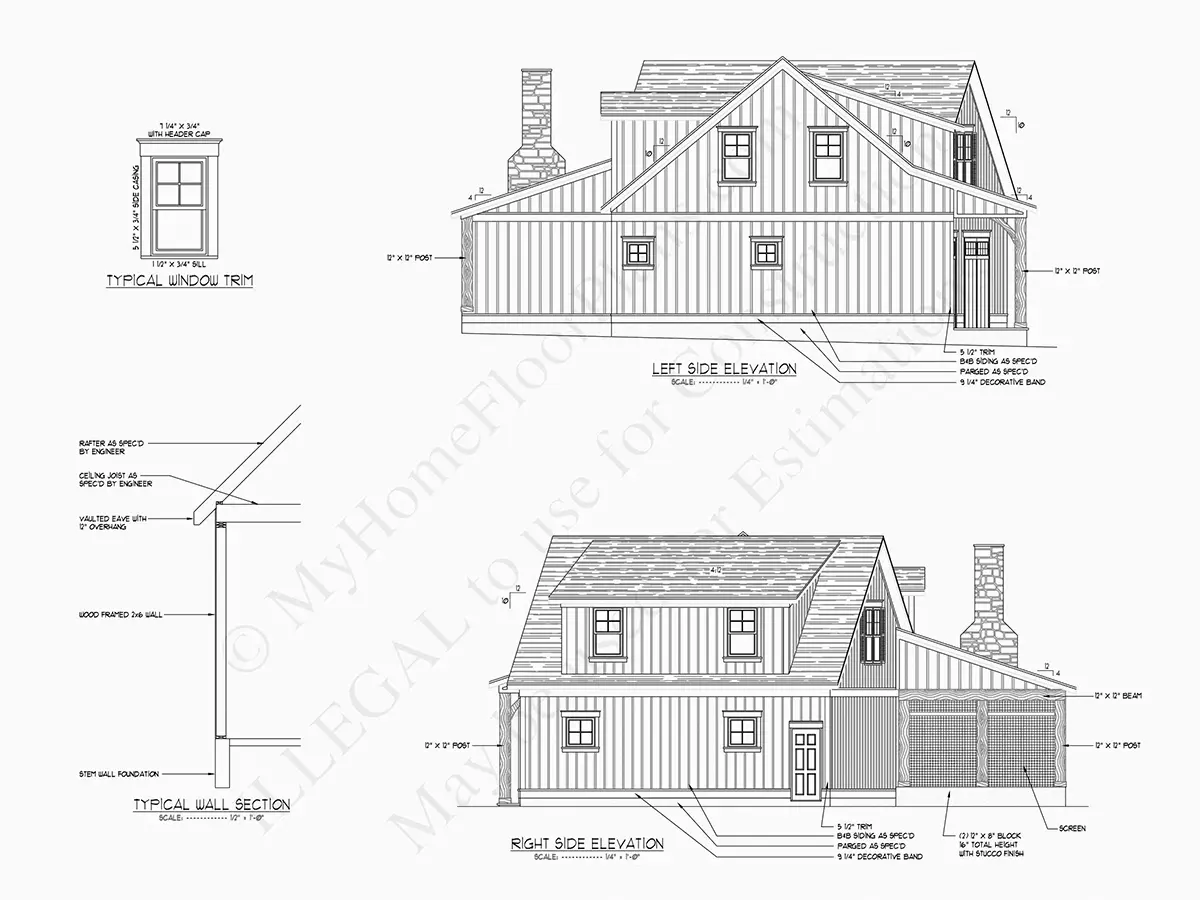 Mājas projekts ar mansardu 314 m²: 3 Guļamistabas, 4 Vannasistabas, Atvērta virtuve, Garāža