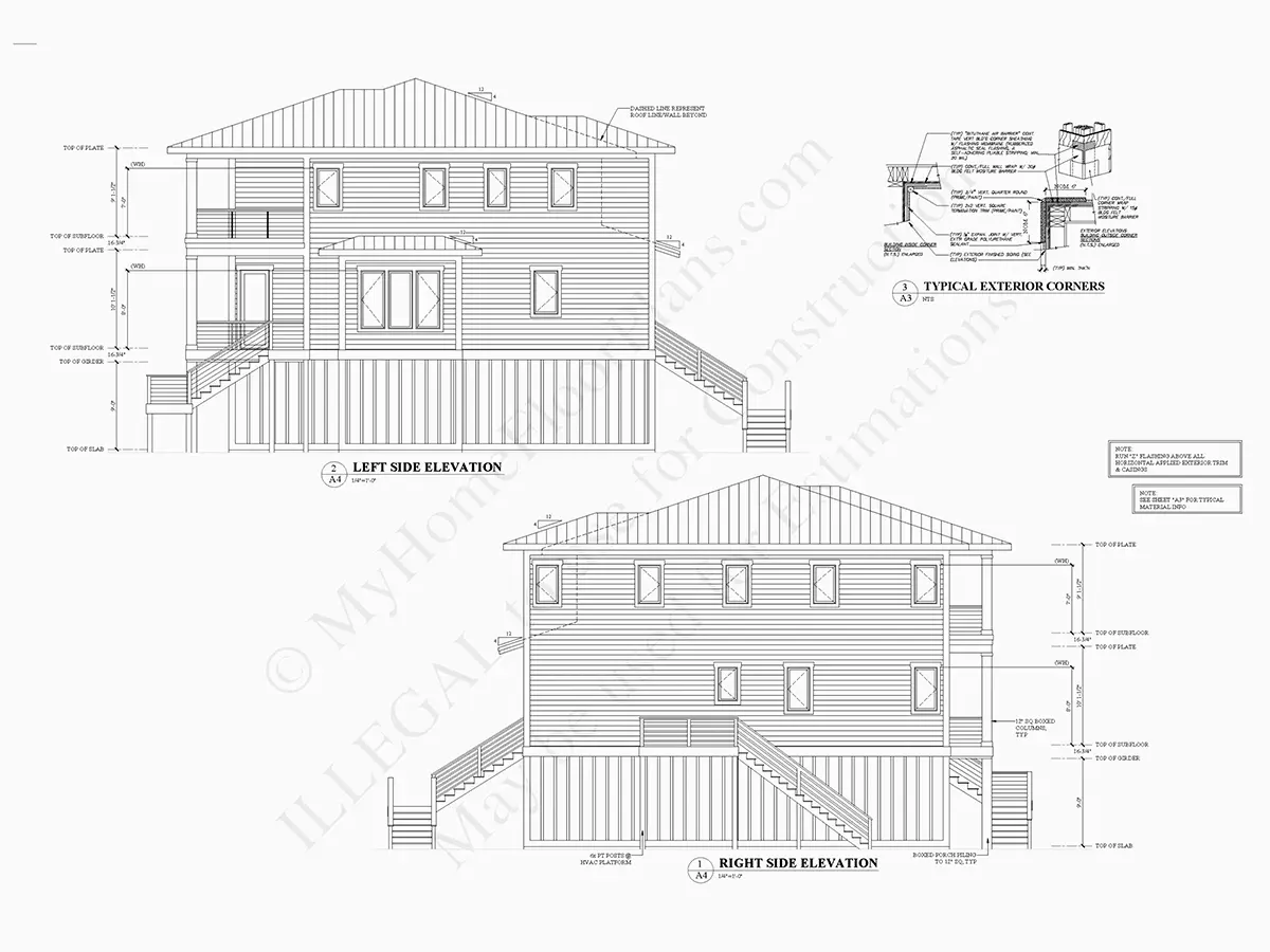 Trīsstāvu mājas projekts 311 m²: 5 Guļamistabas, 4 Vannasistabas, Atvērta virtuve, Garāža