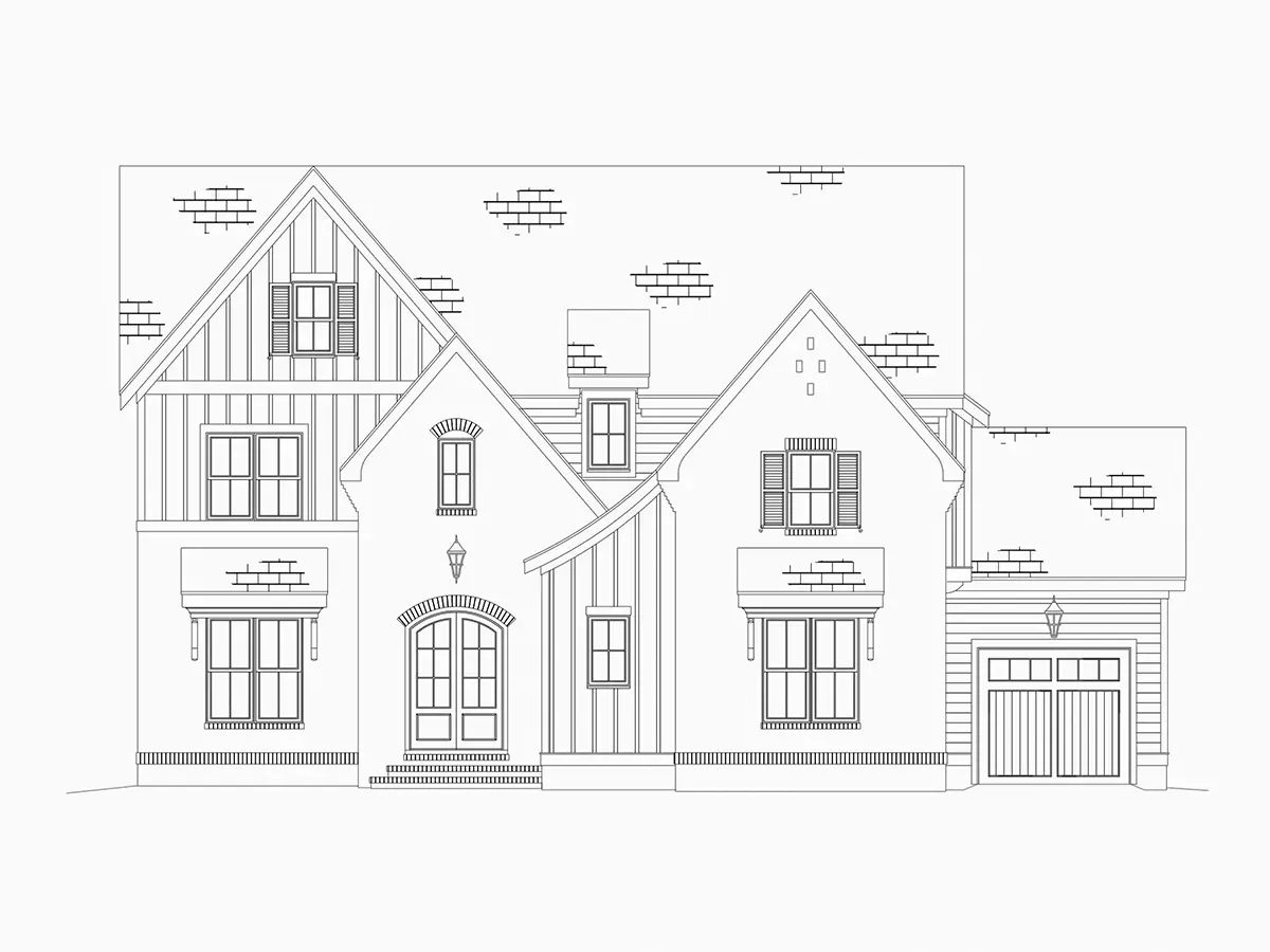 Trīsstāvu mājas projekts 379 m²: 4 Guļamistabas, Darba istaba, 7 Vannasistabas, Atvērta virtuve, Garāža