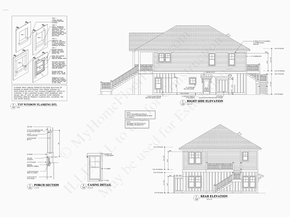 Fasādes 17 – Divstāvu mājas projekts 197 m²: 4 Guļamistabas, 4 Vannasistabas, Atvērta virtuve, Garāža — 78787R