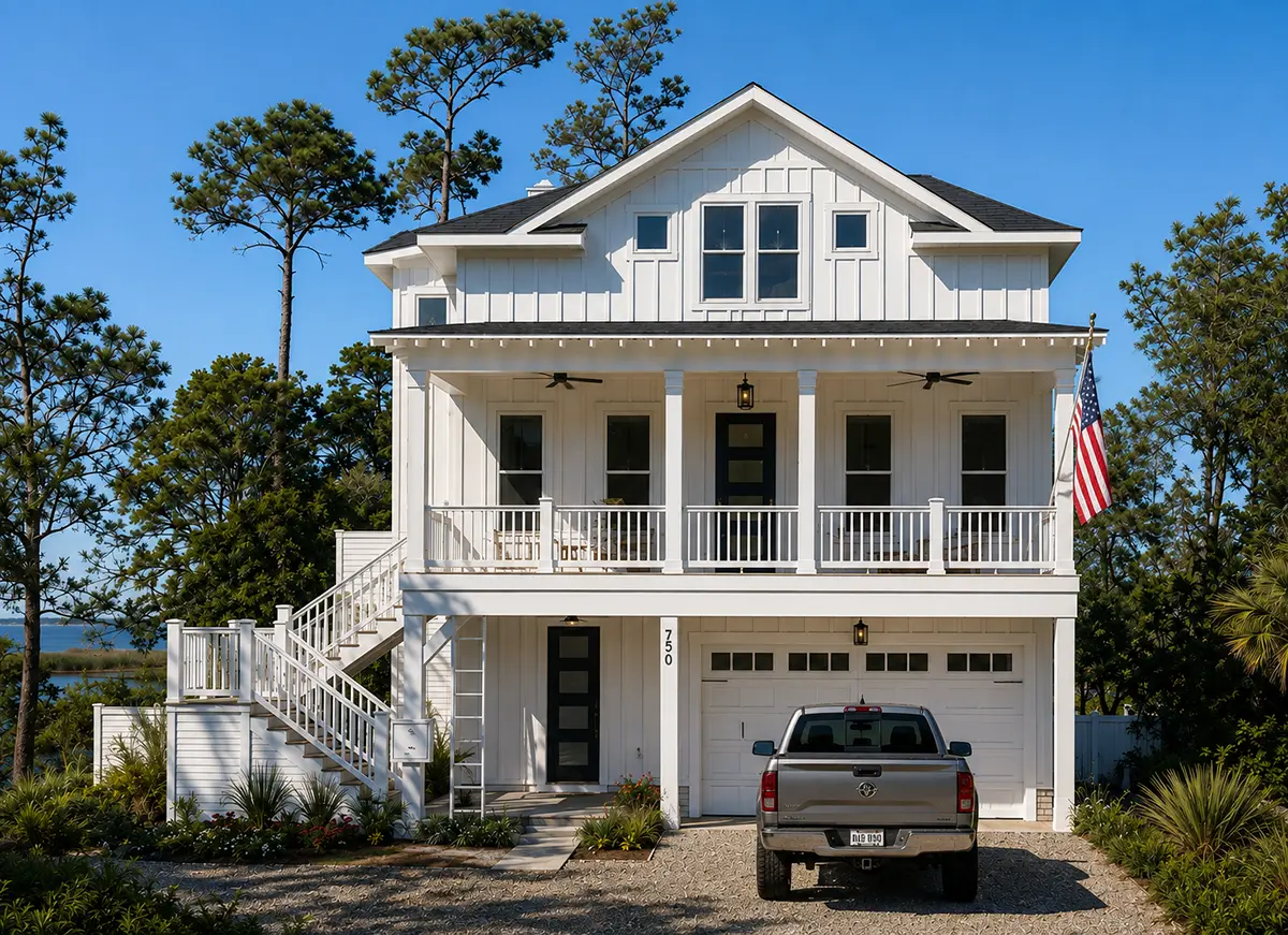 Galvenie attēli 2 – Trīsstāvu mājas projekts 203 m²: 3 Guļamistabas, 2 Vannasistabas, Atvērta virtuve, Garāža — 37724R