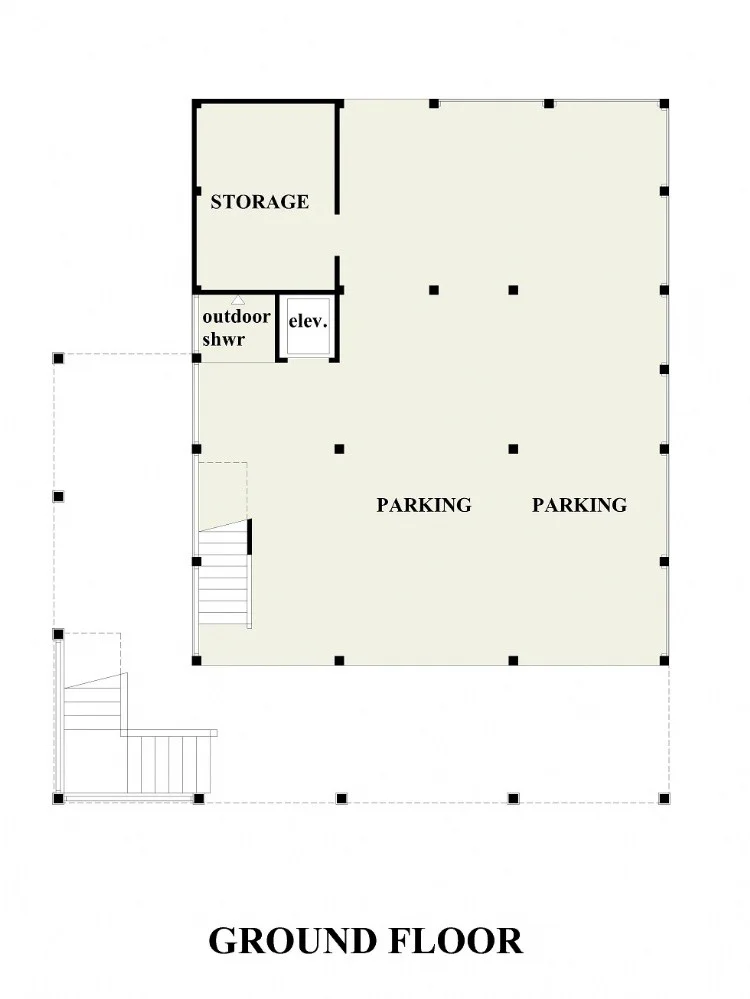 Pagrabs 8 – Trīsstāvu mājas projekts 190 m²: 3 Guļamistabas, 3 Vannasistabas, Atvērta virtuve, Garāža — 43809R
