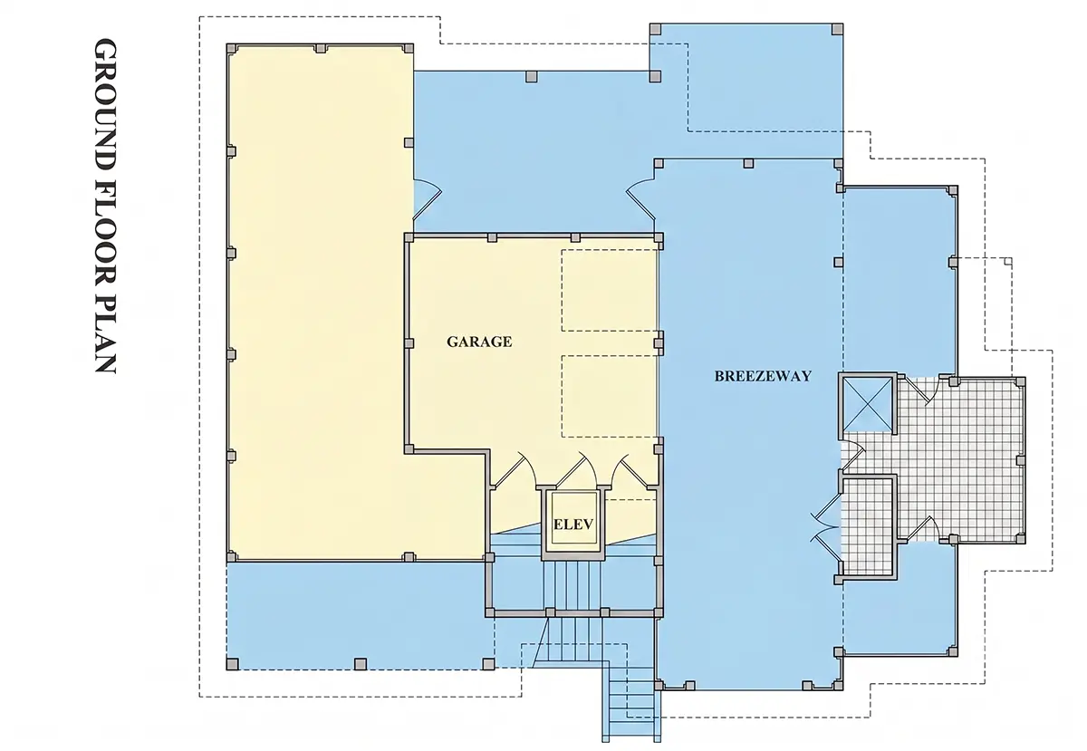 Pagrabs 18 – Trīsstāvu mājas projekts 301 m²: 4 Guļamistabas, 4 Vannasistabas, Atvērta virtuve, Garāža — 87724R