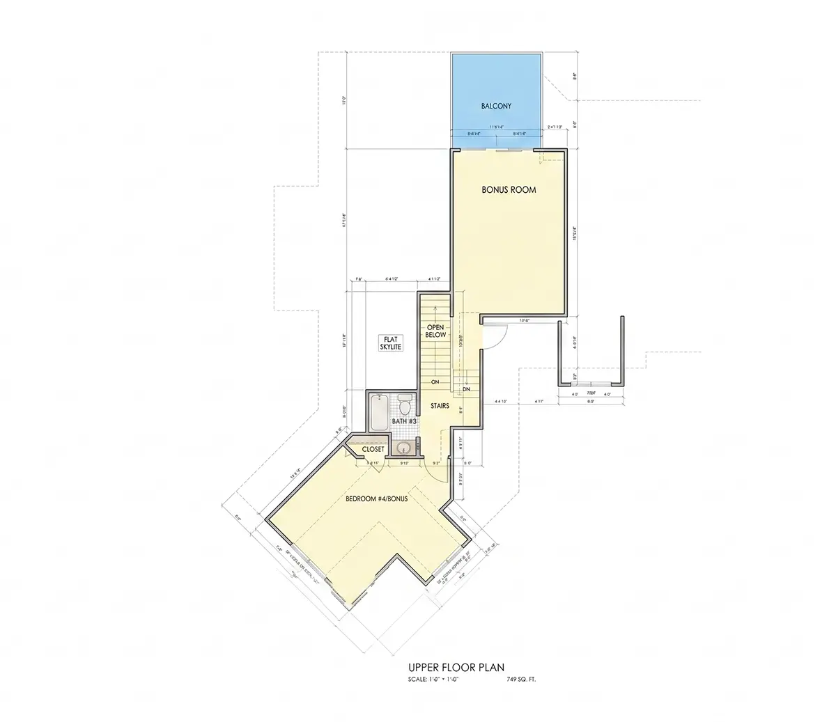 2. stāvs 17 – Mājas projekts ar mansardu 302 m²: 4 Guļamistabas, 4 Vannasistabas, Atvērta virtuve, Garāža — 65567R