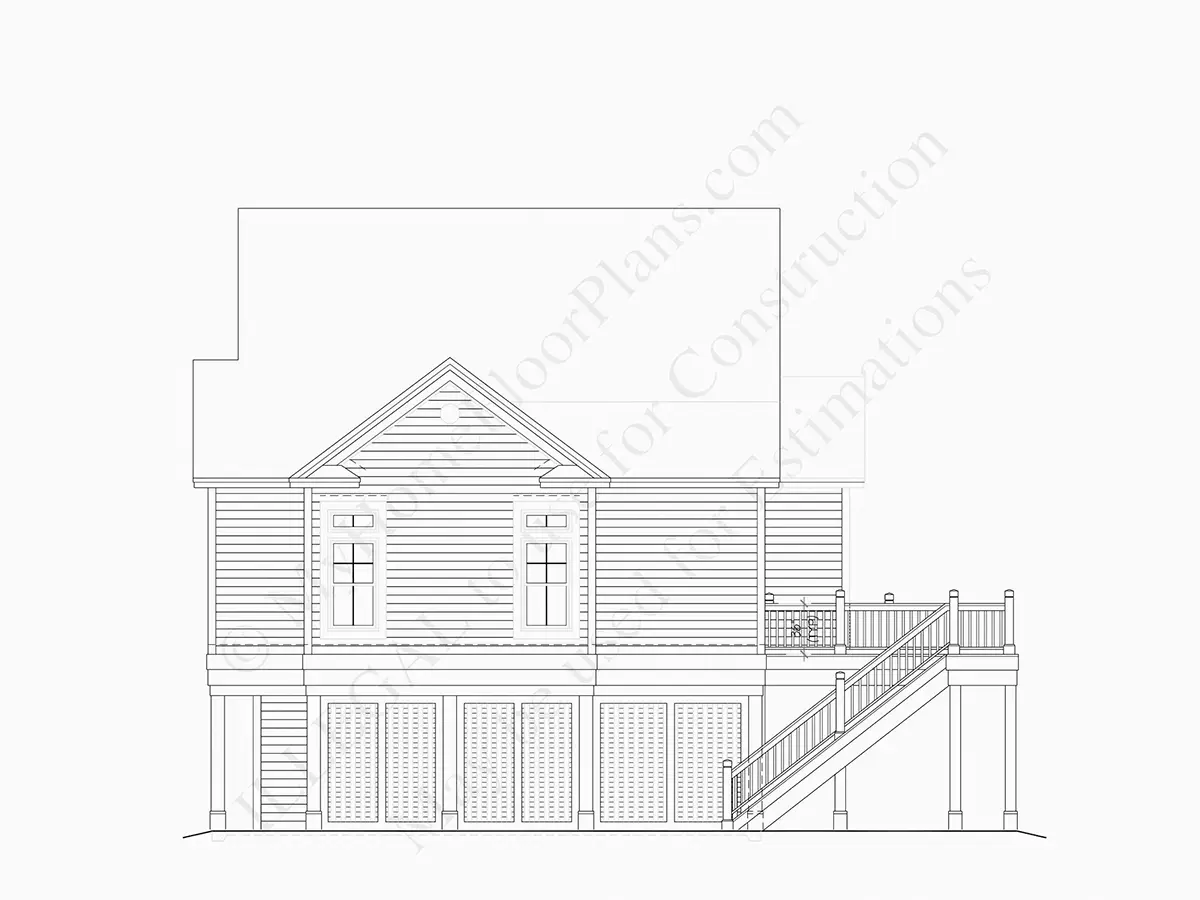 Fasādes 15 – Trīsstāvu mājas projekts 204 m²: 3 Guļamistabas, 4 Vannasistabas, bez Garāžas — 44908R