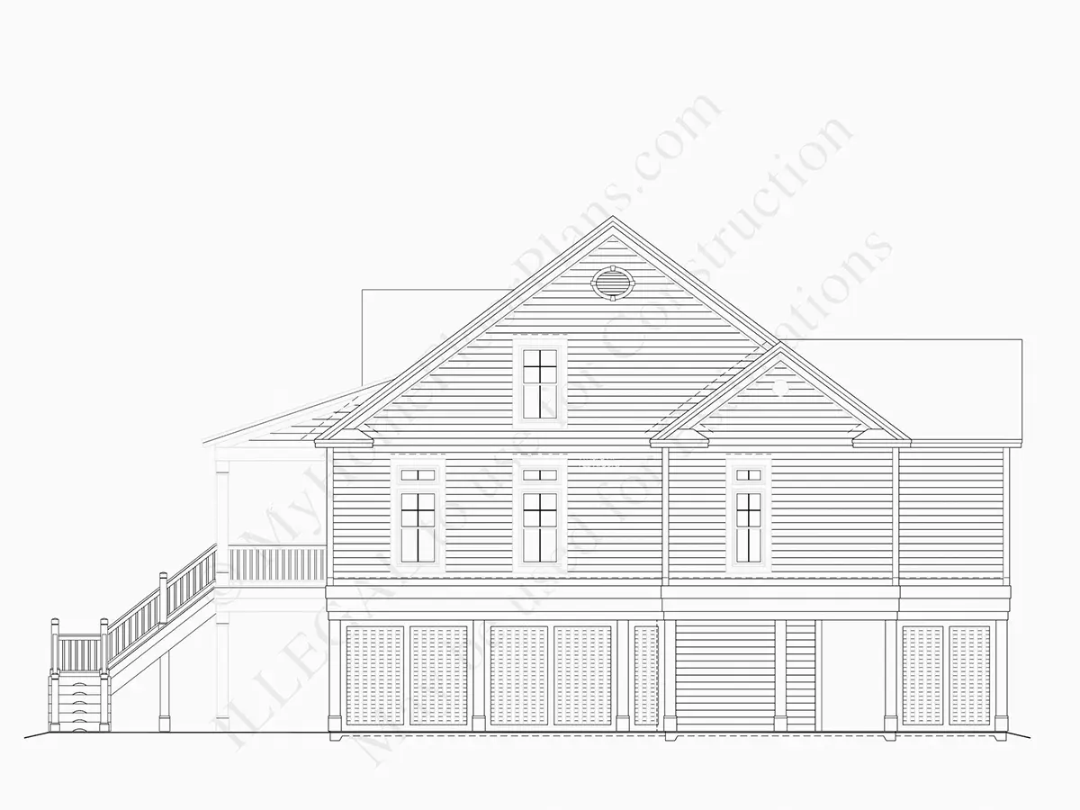 Fasādes 13 – Trīsstāvu mājas projekts 204 m²: 3 Guļamistabas, 4 Vannasistabas, bez Garāžas — 44908R