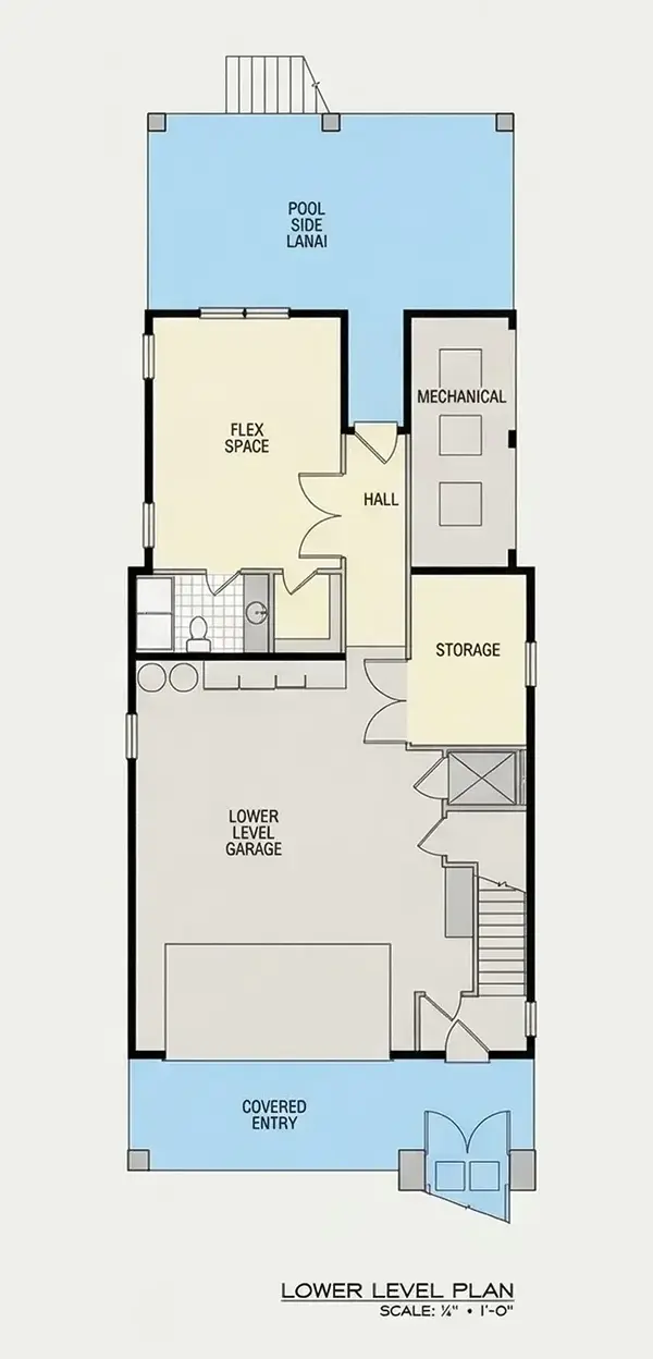 Pagrabs 24 – Trīsstāvu mājas projekts 372 m²: 3 Guļamistabas, 5 Vannasistabas, Atvērta virtuve, Garāža — 58990R