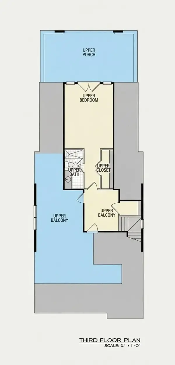 3. stāvs 27 – Trīsstāvu mājas projekts 372 m²: 3 Guļamistabas, 5 Vannasistabas, Atvērta virtuve, Garāža — 58990R