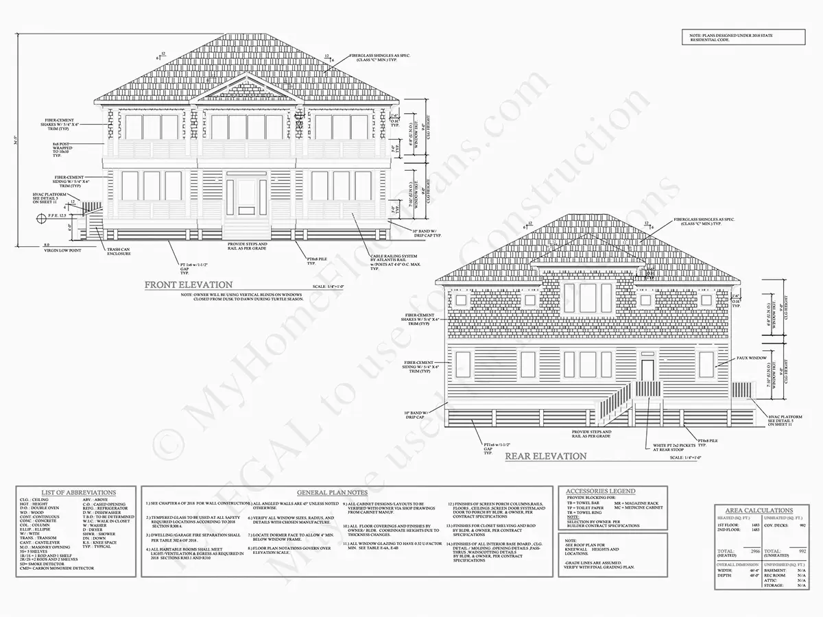 Fasādes 23 – Divstāvu mājas projekts 276 m²: 4 Guļamistabas, 5 Vannasistabas, Garāža — 10386R