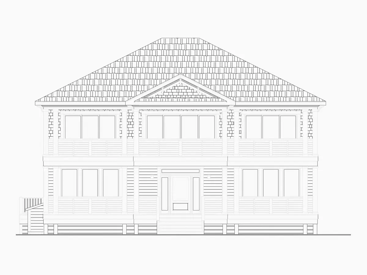 Fasādes 22 – Divstāvu mājas projekts 276 m²: 4 Guļamistabas, 5 Vannasistabas, Garāža — 10386R