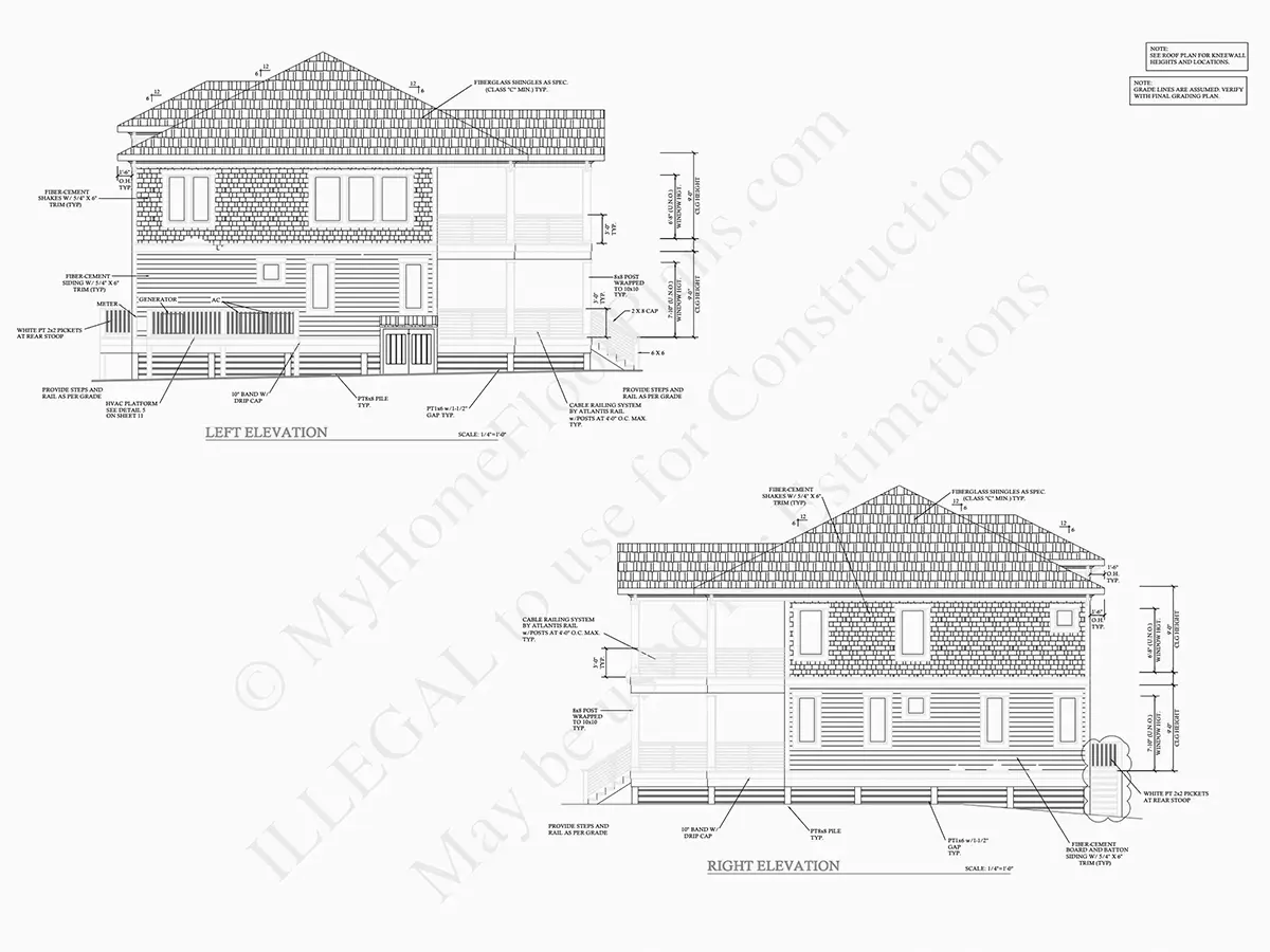 Fasādes 24 – Divstāvu mājas projekts 276 m²: 4 Guļamistabas, 5 Vannasistabas, Garāža — 10386R