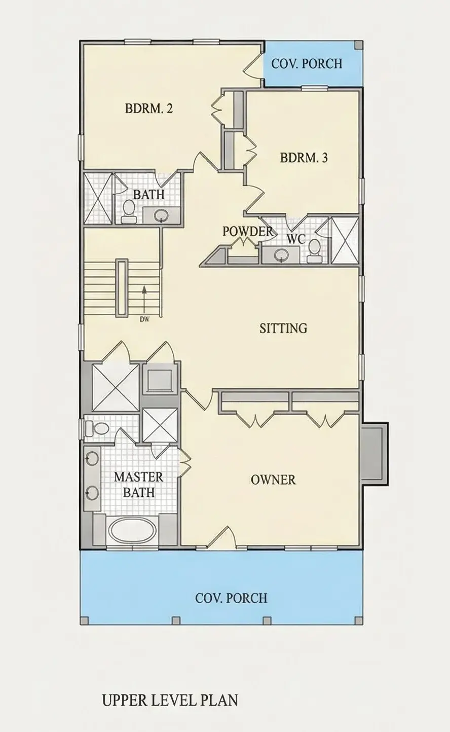 2. stāvs 12 – Trīsstāvu mājas projekts 360 m²: 6 Guļamistabas, 6 Vannasistabas, Atvērta virtuve, Garāža — 57962R