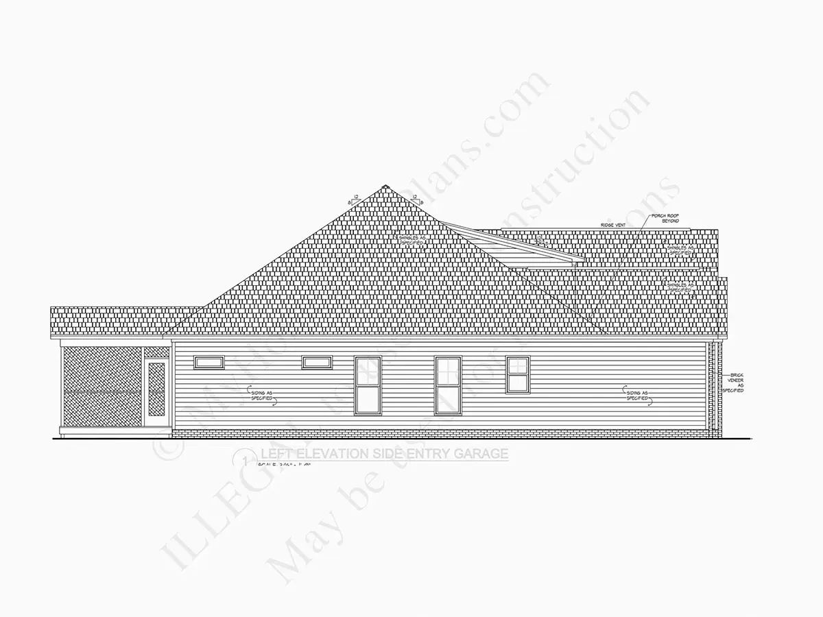 Fasādes 14 – Mājas projekts ar mansardu 263 m²: 3 Guļamistabas, 3 Vannasistabas, Atvērta virtuve, Garāža — 85125R