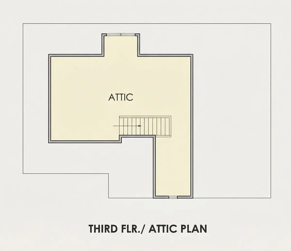 3. stāvs 11 – Divstāvu mājas projekts 292 m²: 4 Guļamistabas, 4 Vannasistabas, Atvērta virtuve, Garāža — 77487R