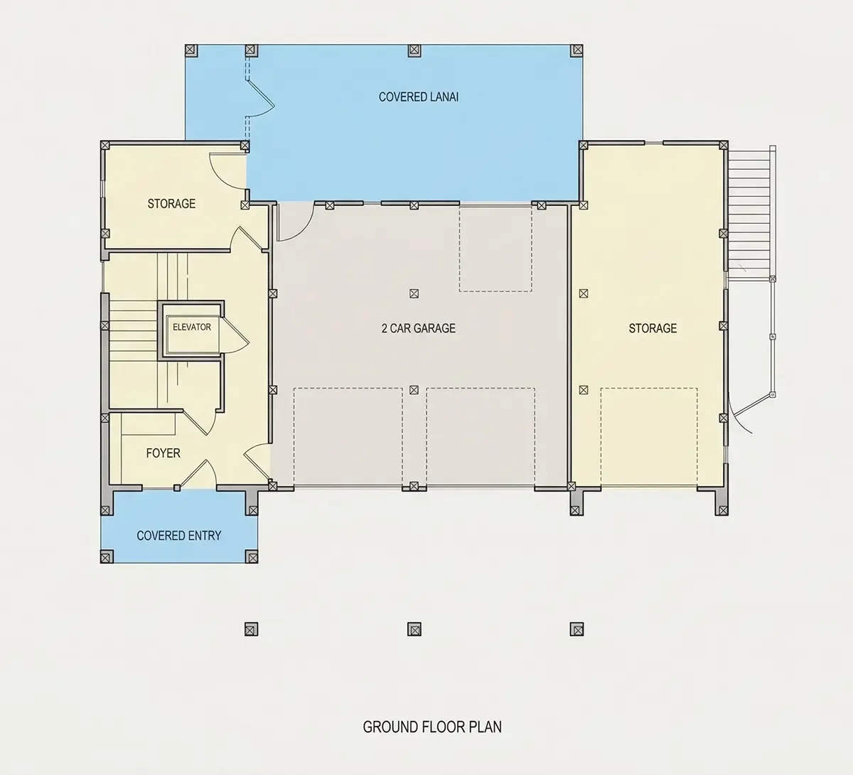 Pagrabs 9 – Trīsstāvu mājas projekts 322 m²: 5 Guļamistabas, 4 Vannasistabas, Atvērta virtuve, Garāža — 63179R