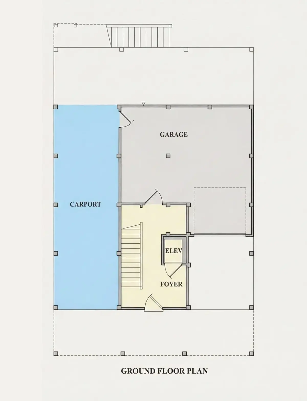 Pagrabs 7 – Trīsstāvu mājas projekts 253 m²: 4 Guļamistabas, 4 Vannasistabas, Atvērta virtuve, bez Garāžas — 32819R